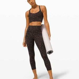 Lululemon Align Crop *21" Wild Thing Camo Brown Earth Multi Sz 2❤️